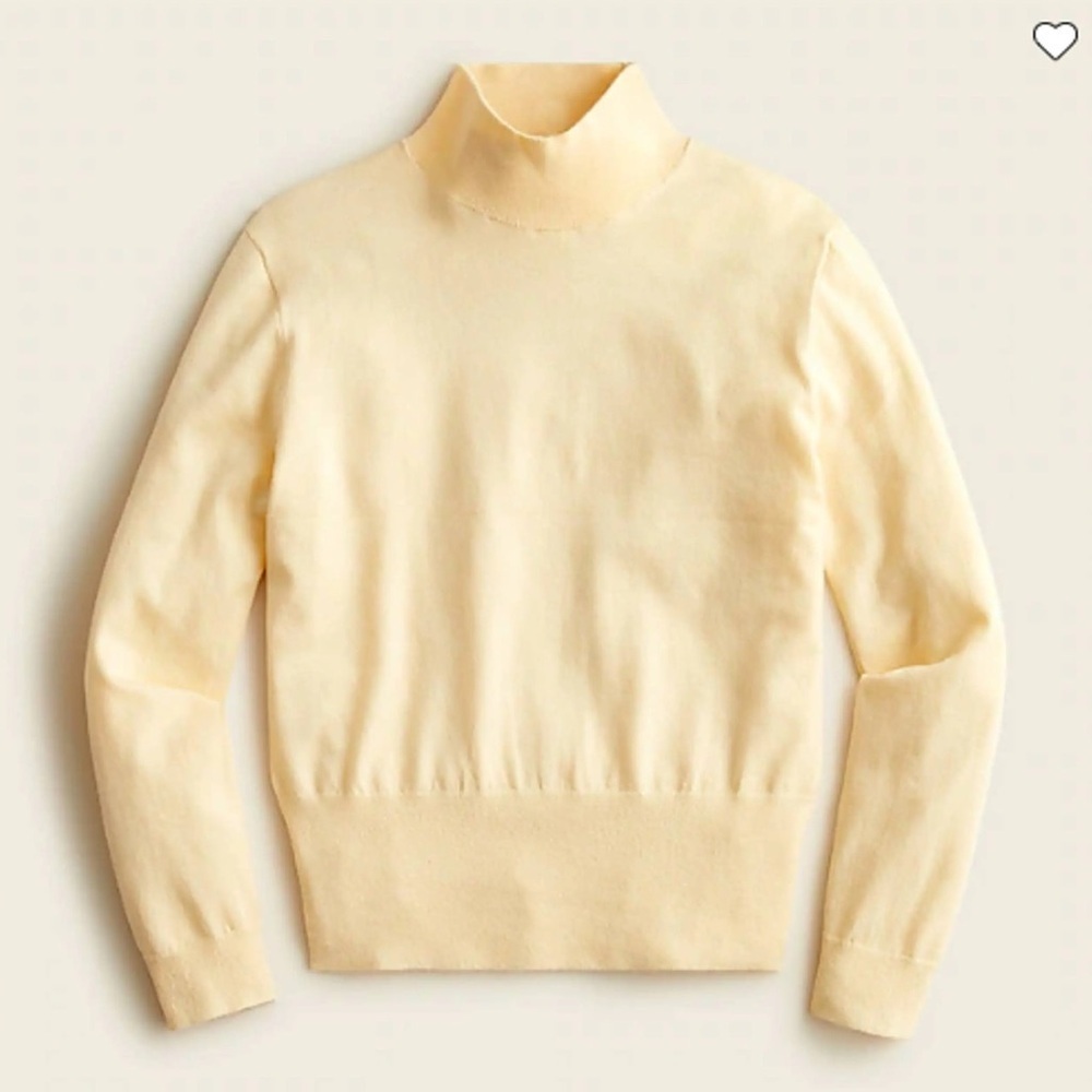 J. Crew | Mockneck Silk-Blend Sweater with Ribbed Trim, Size XS